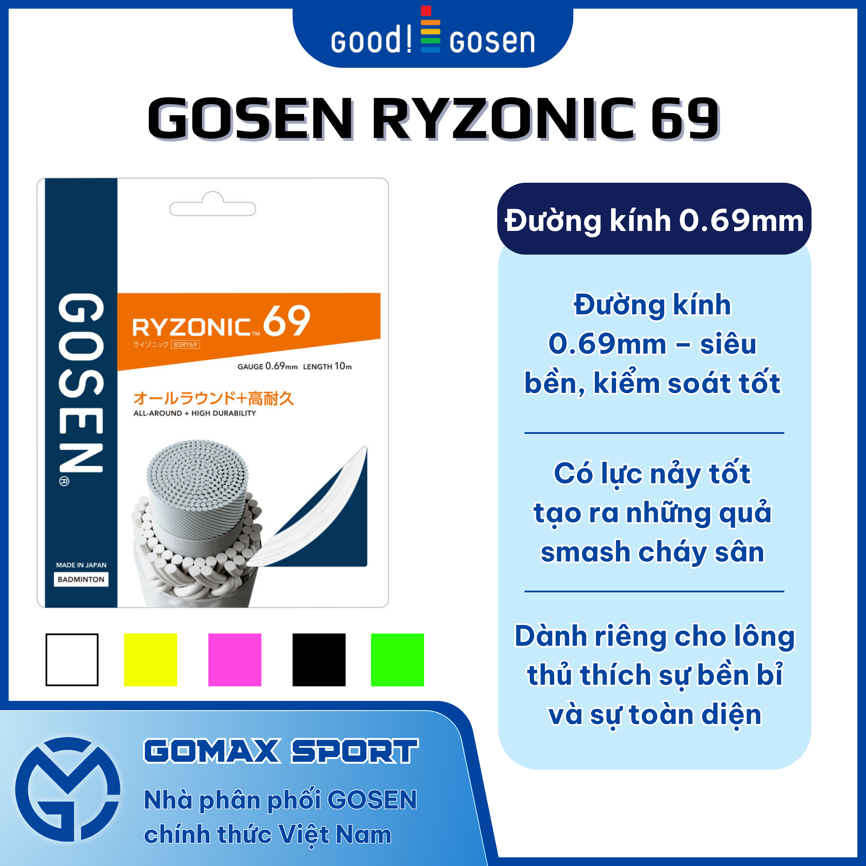 dây cầu lông Gosen Ryzonic 69