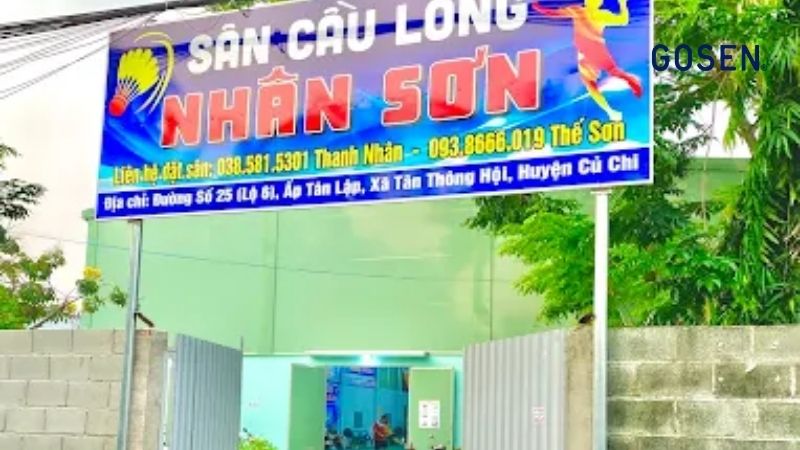 sân cầu lông Nhân Sơn