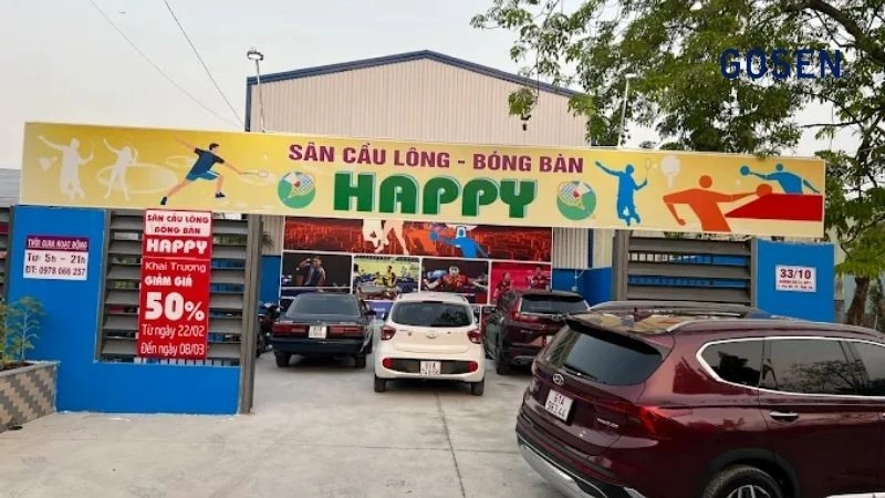 Sân cầu lông Bóng Bàn HAPPY